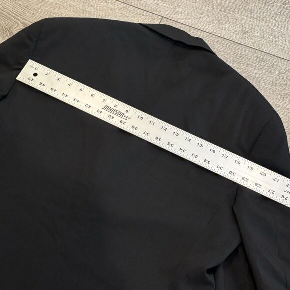 Tommy Hilfiger Black Wool Sport Jacket Suit Blazer Men's 42R Vintage - Picture 8 of 9